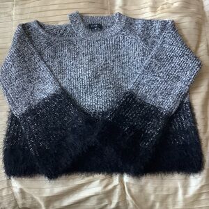 1. State Black and Gray Knit Sweater